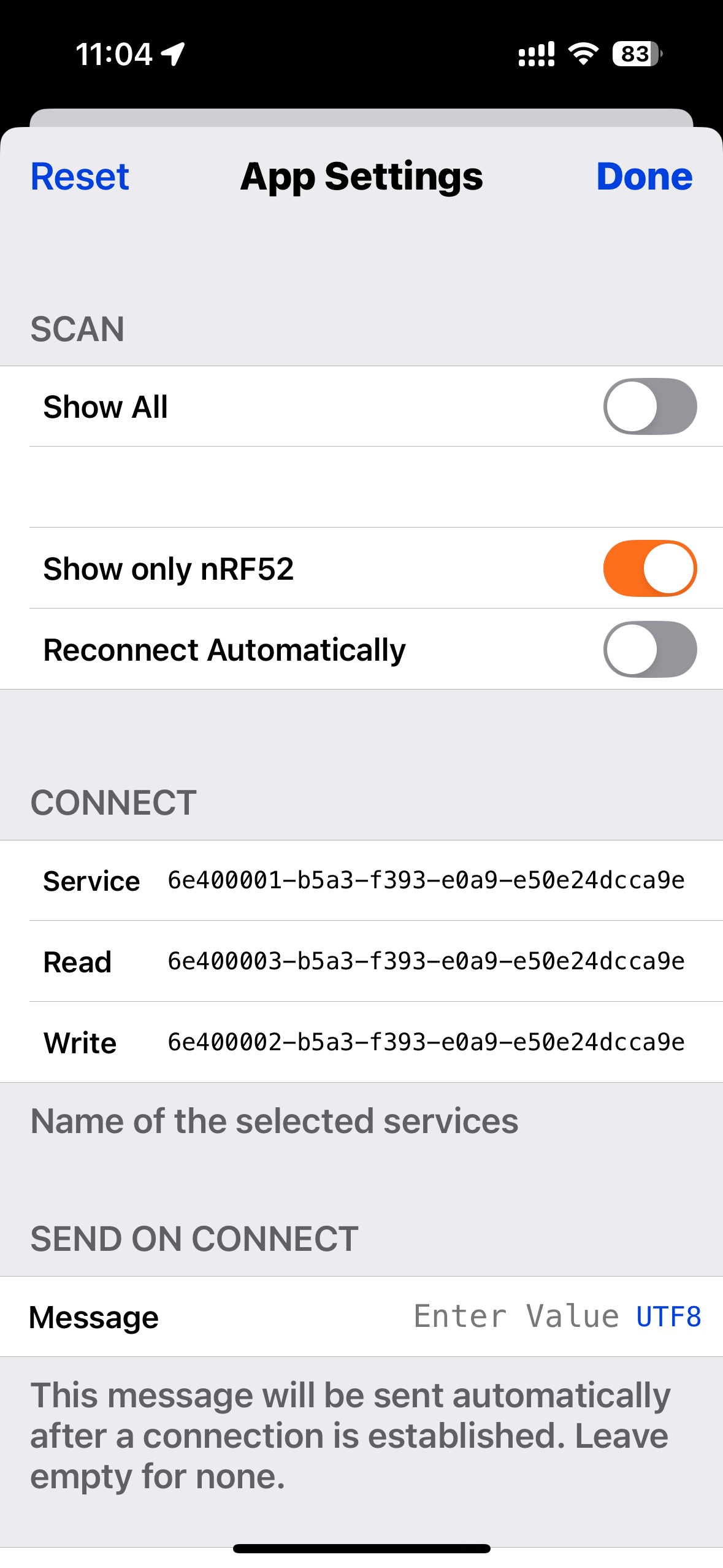 nRF Scan